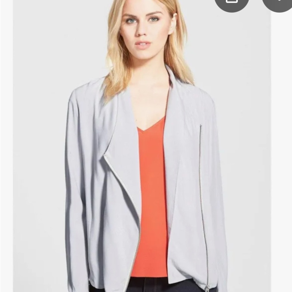 Trouve Gray Waterfall Blazer